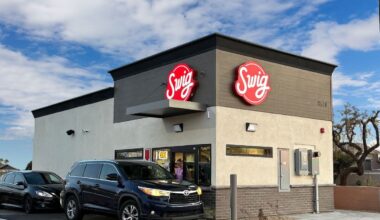 Drive-thru customers are served at the Peoria Swig, 8320 W. Cactus Road, which opened in January. The Utah-based soda shop planned to open a location at Seventh Avenue and Bethany Home Road in Phoenix but was denied for a special-use permit to allow for a drive-thru.