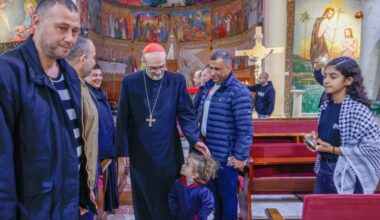 Cardinal Pizzaballa visits Gaza's Holy Family Parish before Christmas