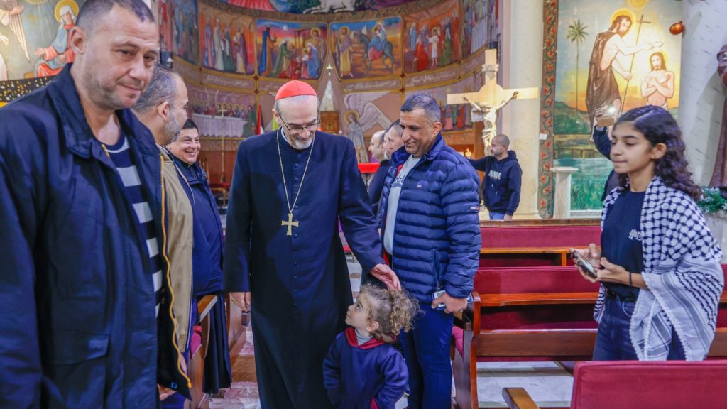 Cardinal Pizzaballa visits Gaza's Holy Family Parish before Christmas