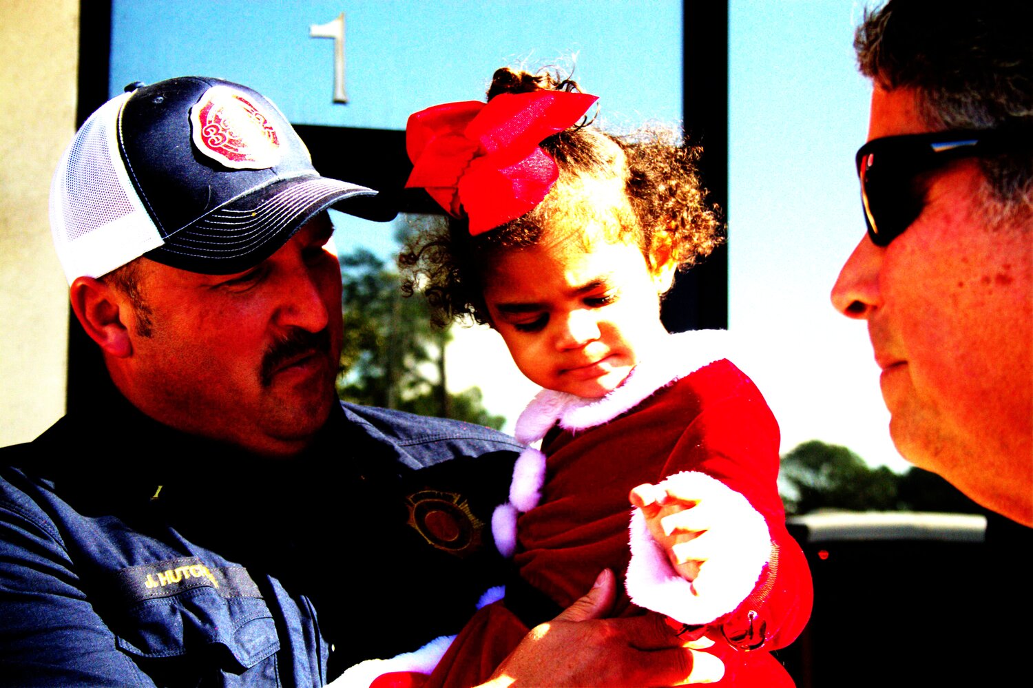 CCFR Lt. Joe Hutchins is reunited with Baby Vianca 16 months after she was pulled from the Black Creek after she was trapped under an overturned pontoon boat for more than 13 minutes.