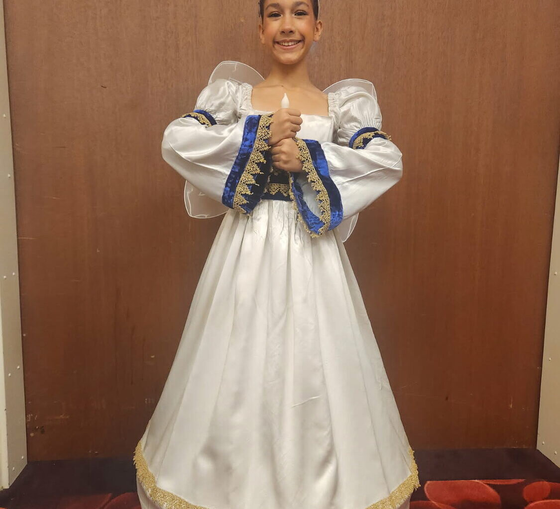 Isabela was cast as an angel in the First Coast Nutcracker.