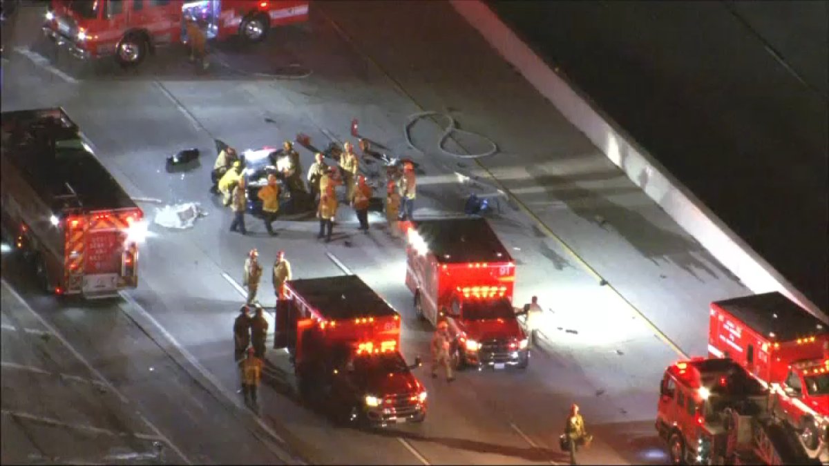 1 dead, 6 injured after crash on the westbound 210 Freeway – NBC Los Angeles