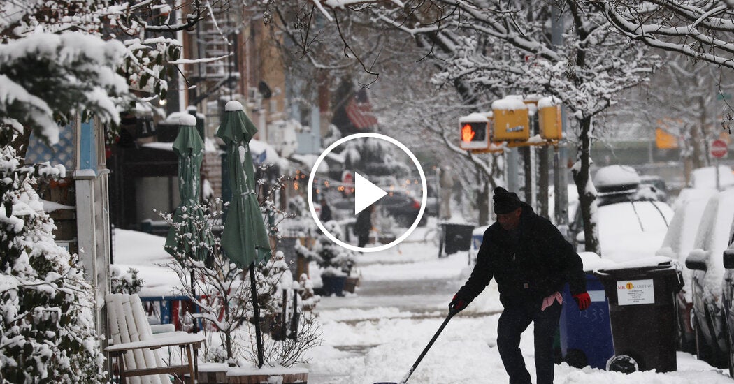 New York City Hit With Heaviest Snowfall in Years