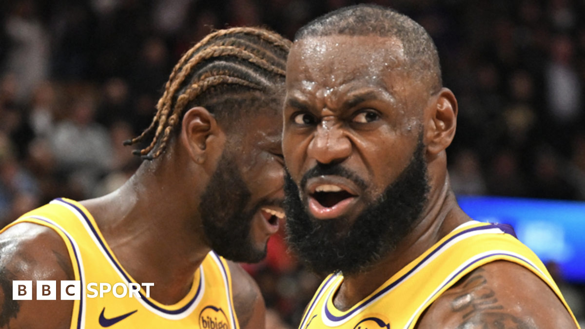 LeBron James reacts after a win over the Toronto Raptors