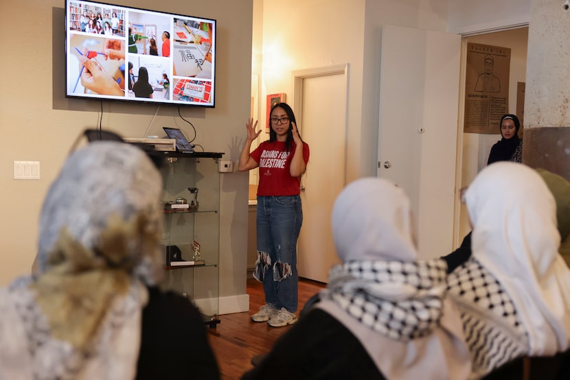 Stephanie Drenka, co-founder of the Dallas Asian American Historical Society, spoke during...