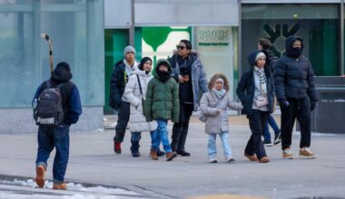 Ice melt from the remnant of that snow can be dangerous, and, yes, a pedestrial walking in Center City Monday was carrying a hockey stick.