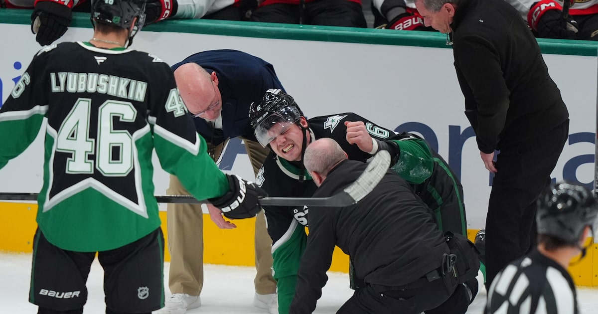 Dallas Stars’ Lian Bichsel exits game vs. Senators with apparent lower-body injury