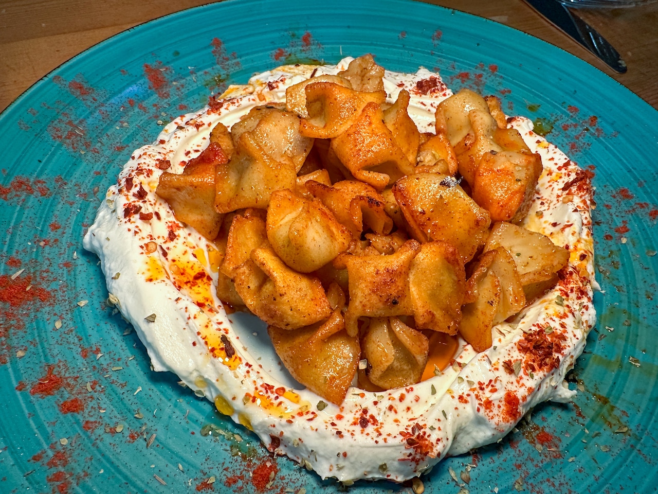 Dinner at K Kurdish Mediterranean Restaurant, Tully, N.Y.