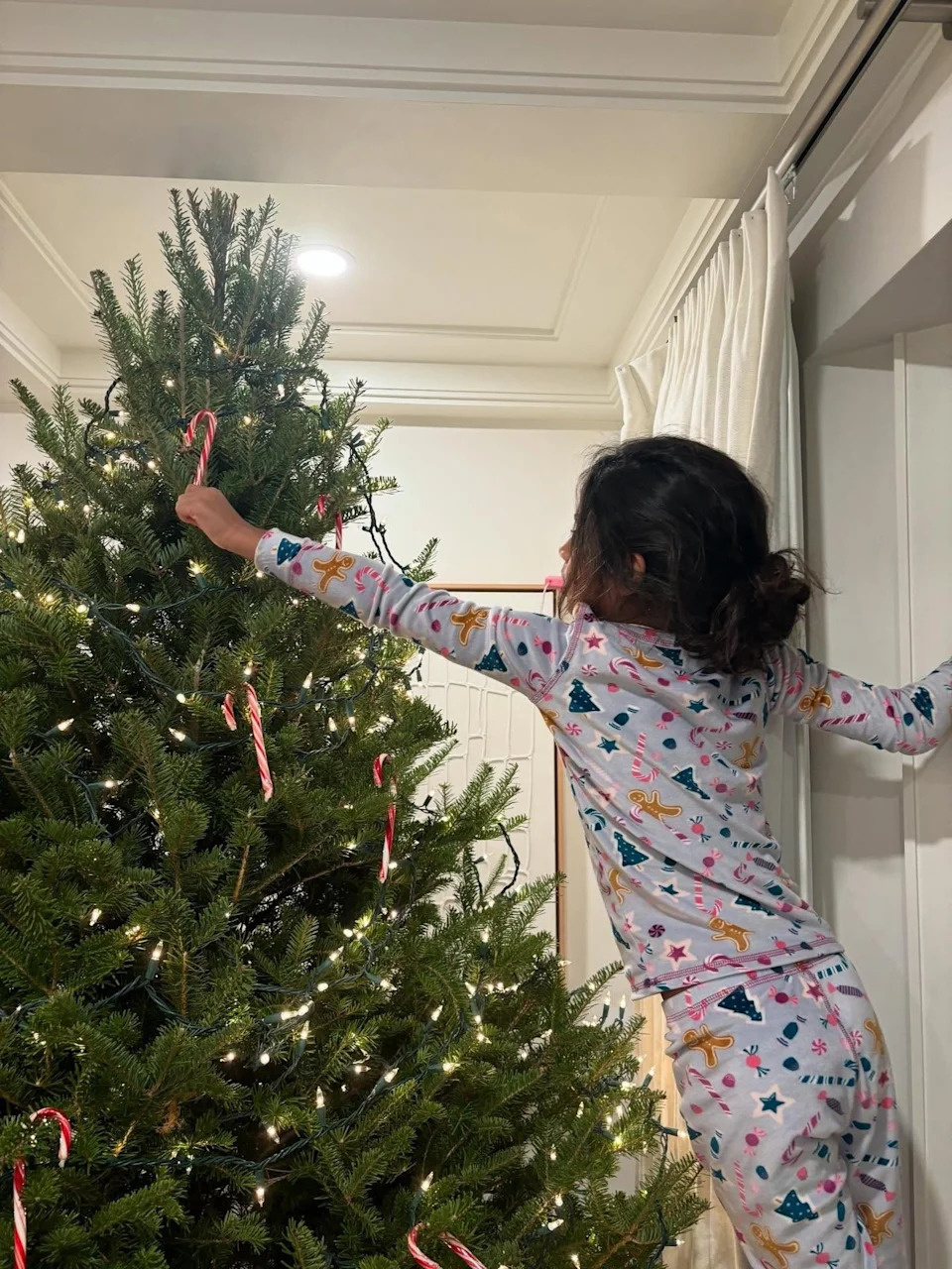 The festive Christmas tree sat in a corner of Kotb's Bronxville home. It was situated in front of a window, allowing for her neighbors to get holiday spirit from the outside. <span class="image-credit">(Instagram)</span>