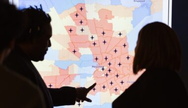 University of Houston researchers created the first map of "mental health deserts" in the Greater Houston area, per a Nov. 19 news release. (Courtesy University of Houston)