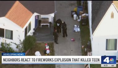 ‘Like a bomb.’ Neighbor describes firework explosion that killed South LA teen – NBC Los Angeles