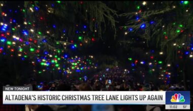 Altadena’s historic Christmas Tree Lane lights up once again – NBC Los Angeles