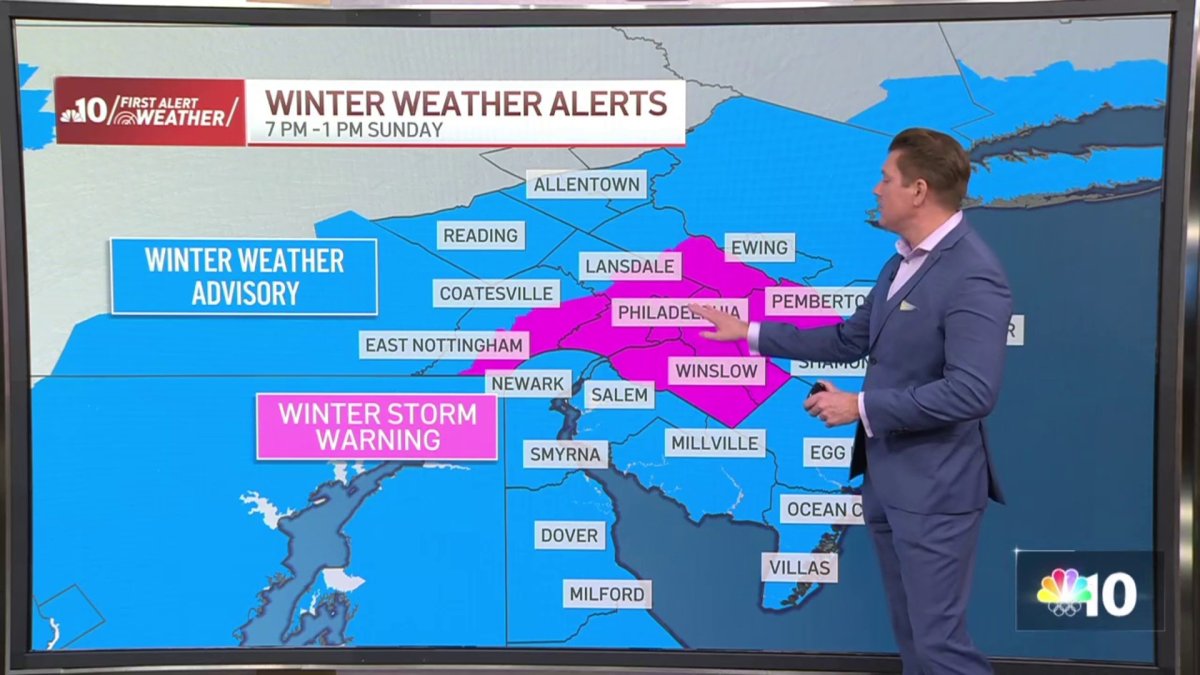 Winter weather advisory in effect – NBC10 Philadelphia