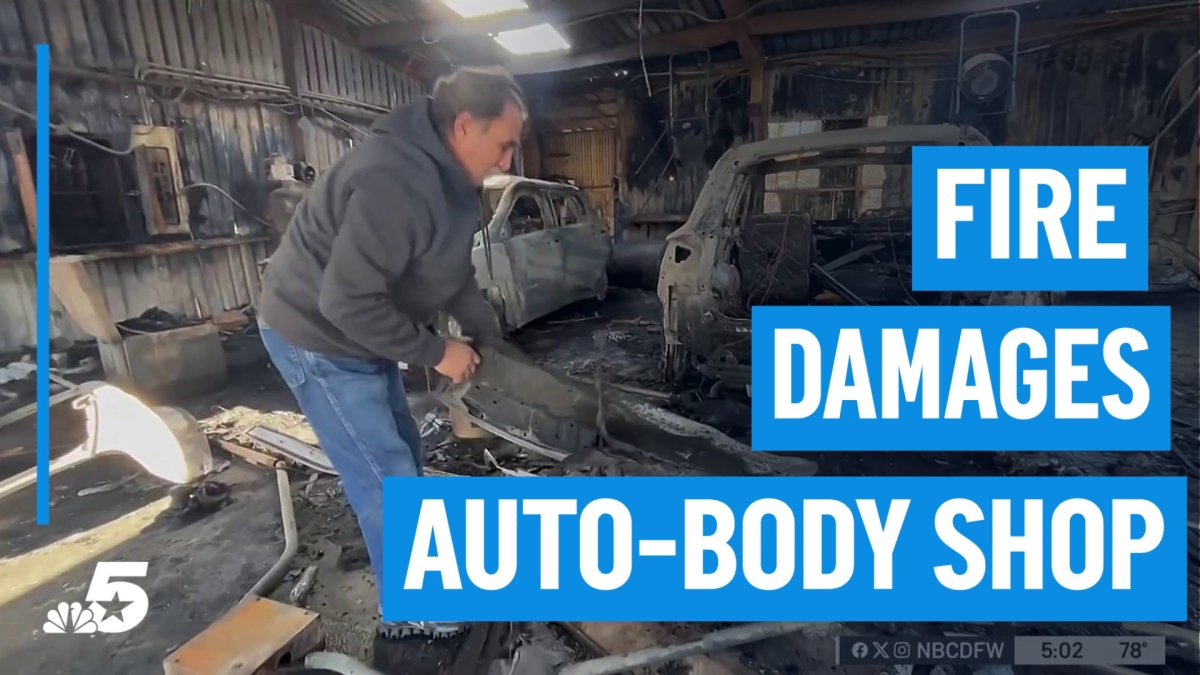 Fire damages Arlington auto-body shop – NBC 5 Dallas-Fort Worth