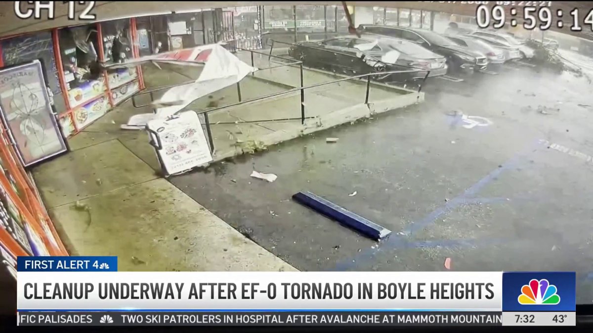 Cleanup underway following tornado in Boyle Heights – NBC Los Angeles