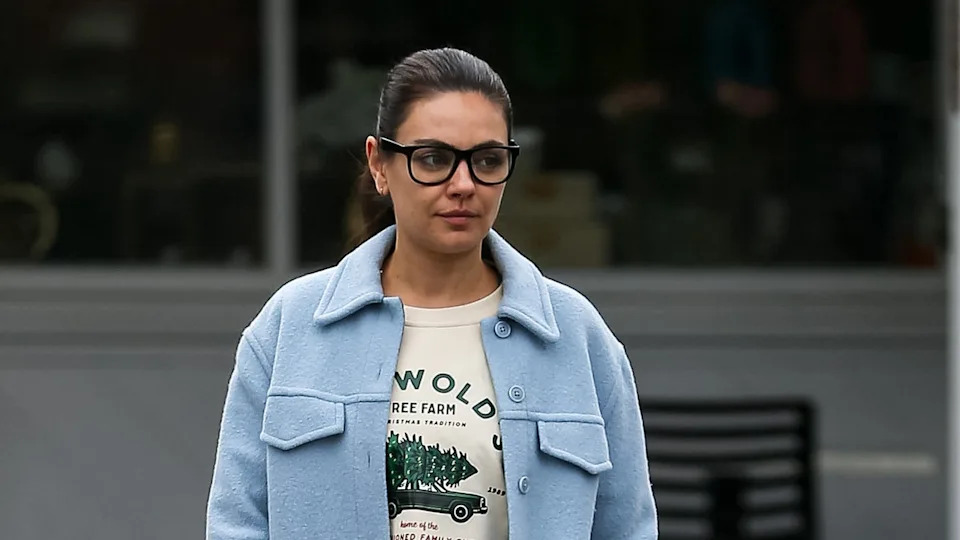 Mila Kunis walks around Los Angeles