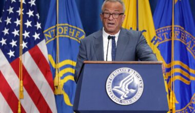Health and Human Services Secretary Robert F. Kennedy Jr. speaks during an announcement at the Department of Health and Human Services on December 18, 2025.