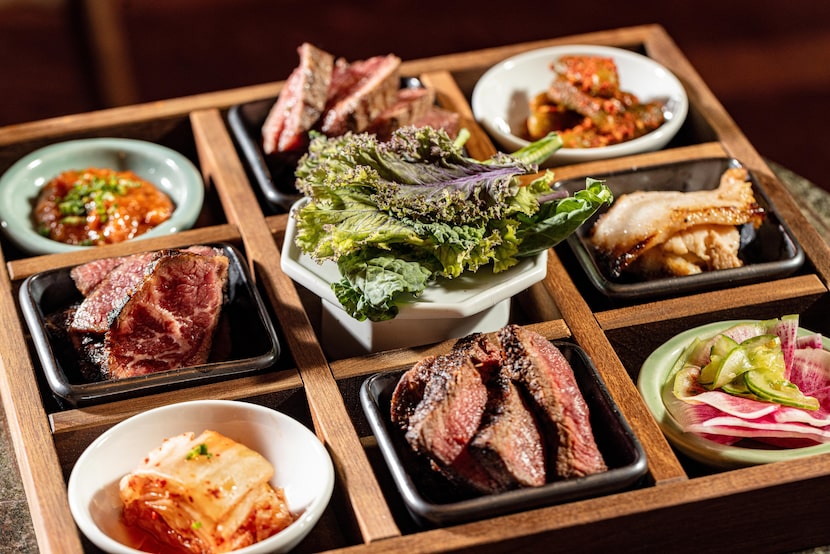 The Nuri Tasting Board at Nuri Steakhouse in Dallas.