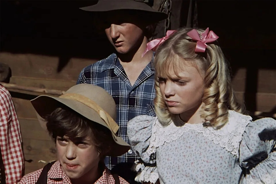 NBC Sean Penn with Alison Arngrim on 'Little House on the Prairie' season 1 episode 11 'The Voice of Tinker Jones'