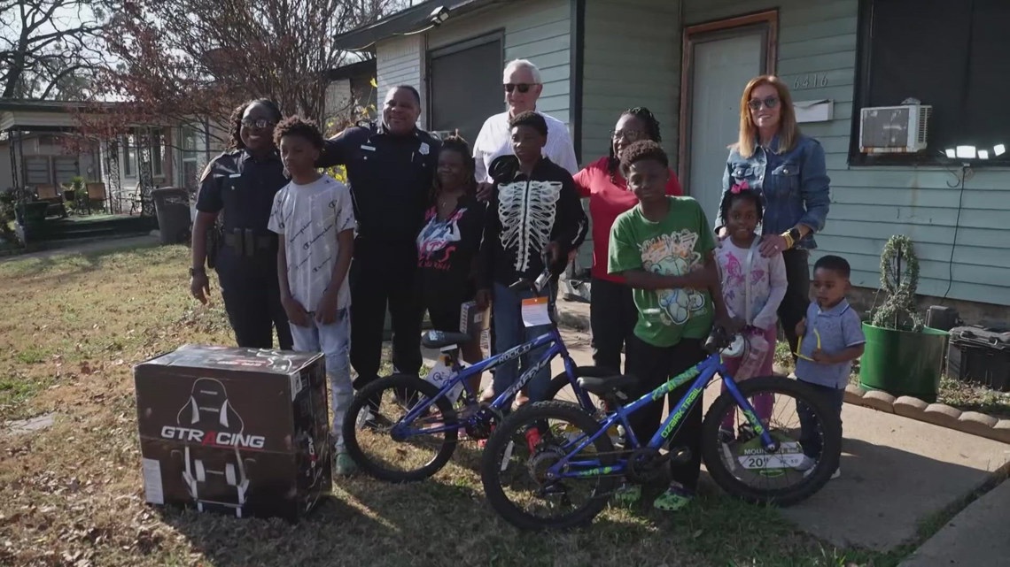 Fort Worth community surprises 12-year-old boy with new bike for Christmas