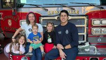 Michael Swope and his family. (Courtesy: Lewisville Fire Department)