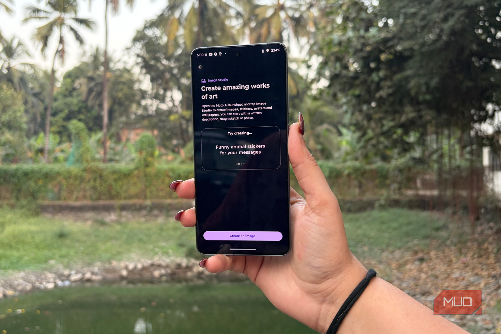 Image studio on the Motorola Edge 70