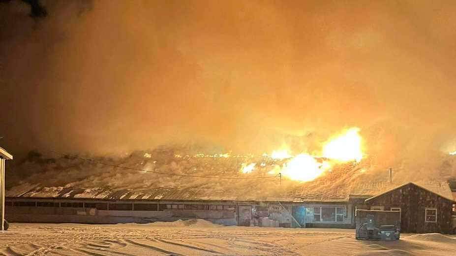 Route 37 reopens after barn fire in northern New York