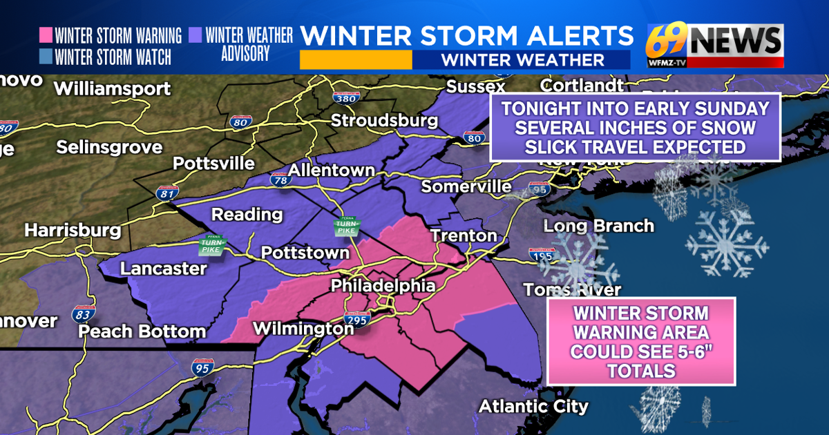 Snow arrives tonight...several inches expected | Weather