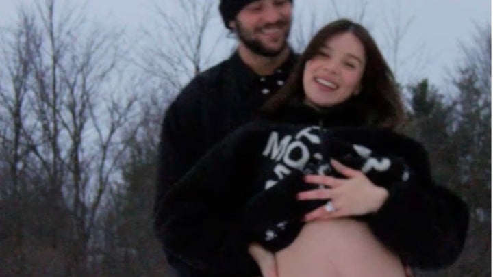 Hailee Steinfeld announces pregnancy with husband Josh Allen.