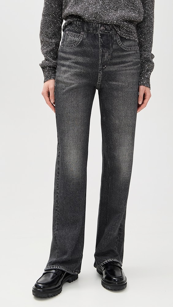 Rag &amp; Bone Miramar Fleece Pull on Wide Leg Pants