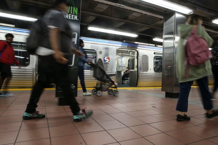 File photo of SEPTA's Market-Frankford Line in Center City.