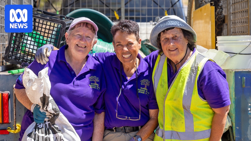 Trio of retirees from Dongara win award for community rubbish collection