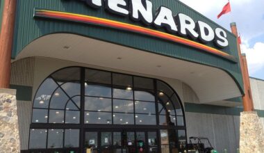 A photo of the outside of a Menards store.