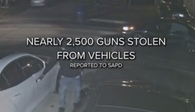 Study: An average of 7 guns stolen from vehicles each day in San Antonio in 2024, most taken from trucks and hotels