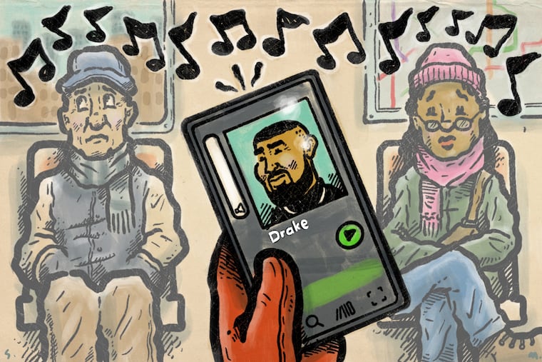 What should I do when someone is blasting loud music on SEPTA?