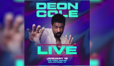 Comedian, actor, writer, and producer Deon Cole bringing his talents to the Tobin Center