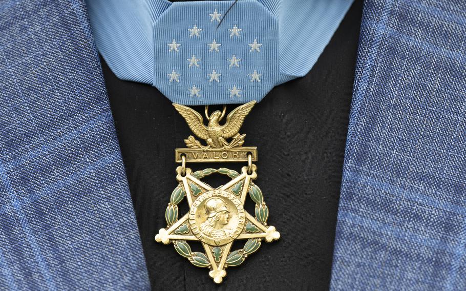 A Medal of Honor up close.