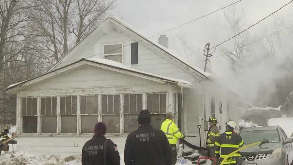 Multiple crews fight house fire in Cadyville, New York