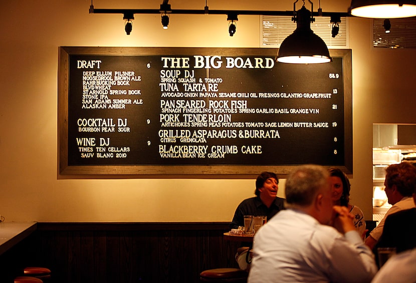 Remember The Big Board? Customers at The Porch could find daily specials here.