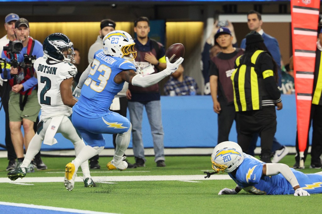 San Diegan's INT helps Chargers overcome uneven performance vs. Eagles