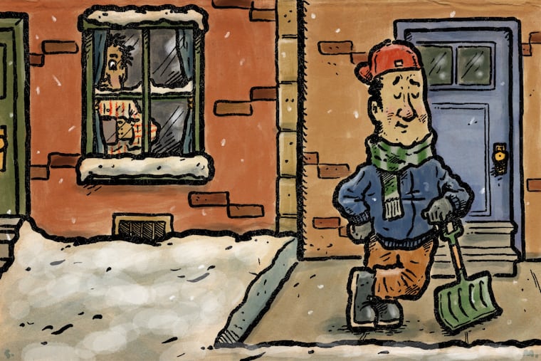 The neighborly way to shovel snow in Philly, according to 2 natives
