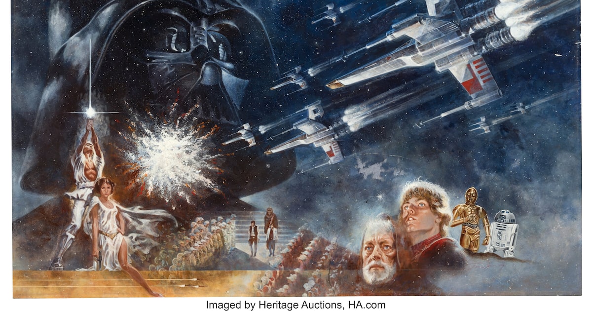 Painting that introduced ‘Star Wars’ to the world fetches $3.9M at Dallas auction