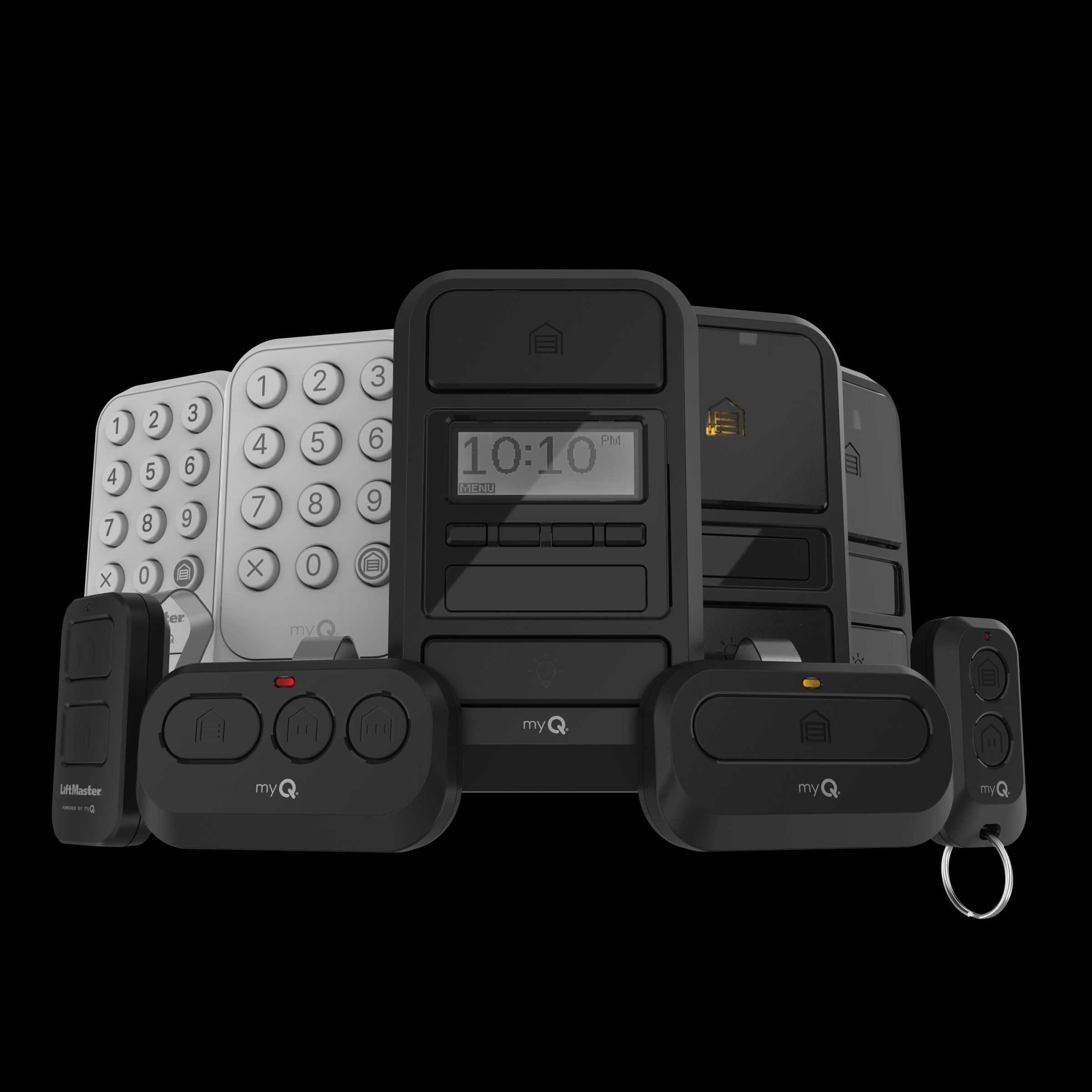 The new line of Security+ 3.0 remotes and keypads.