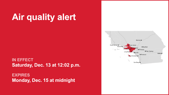 Air quality alert affecting Los Angeles County until early Monday – Daily Breeze