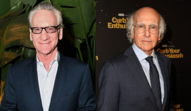 Bill Maher (left) and Larry David