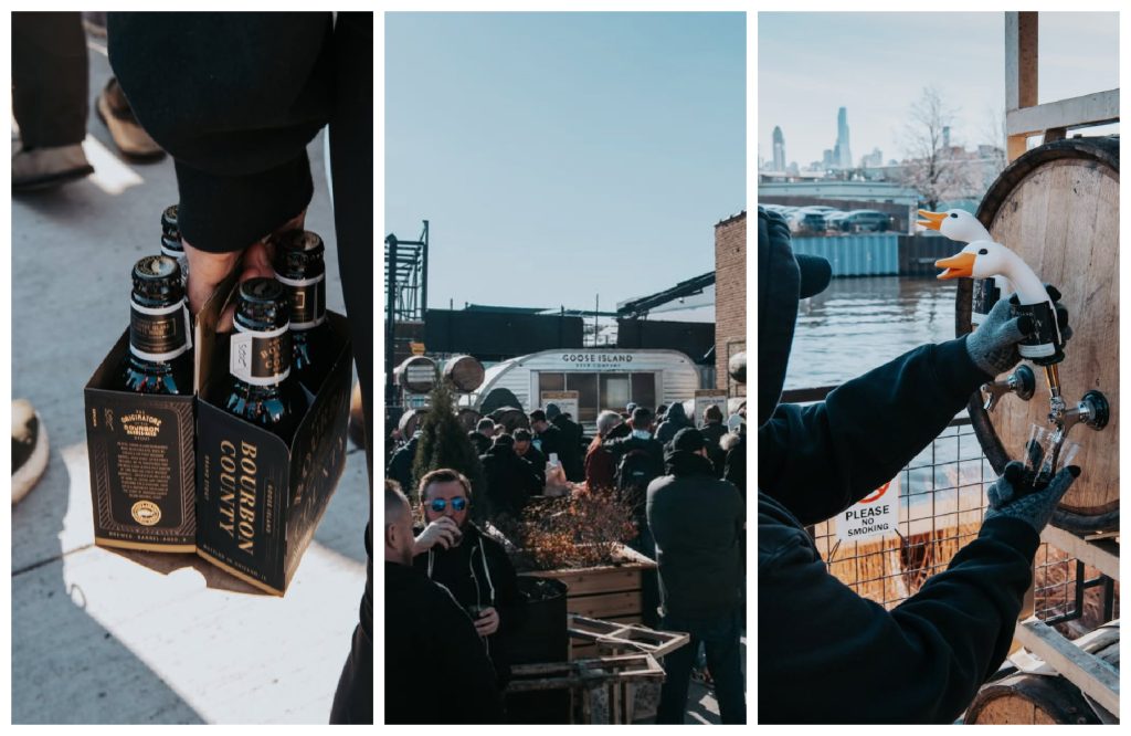 Scenes from Goose Island's 2025 Bourbon County release day.