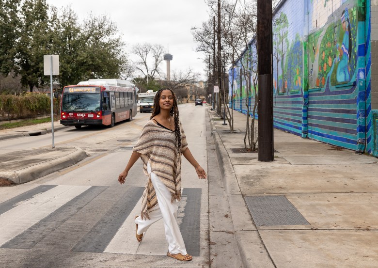 Justine Scott says she enjoys living in King William because of the mix of culture, food, music and art all within walking distance.