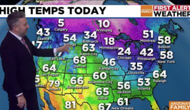 Warm weekend followed by Christmas rain chances in Phoenix area