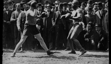 Jack Johnson becomes first Black heavyweight boxing champ