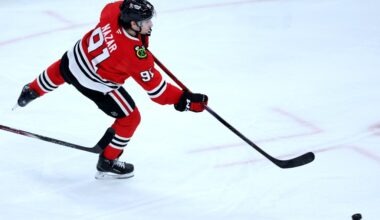 Frank Nazar takes puck to face, out 4 weeks